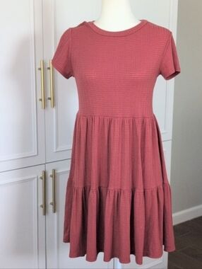 See You Monday Tiered Mini Dress Mini Summer Dress L